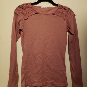 Pink long sleeve shirt